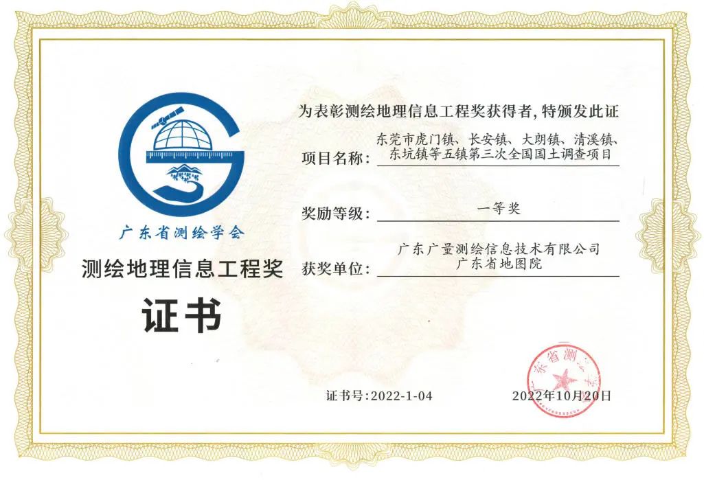 一等奖！js555888金沙老品牌测绘YYDS！